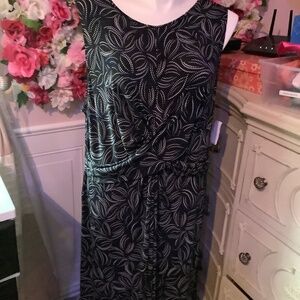 Investments plus size 3X  black blue soft casual